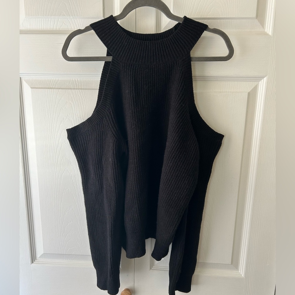ASTR the Label Cold Shoulder Mock Neck Sweater - Picture 5 of 8